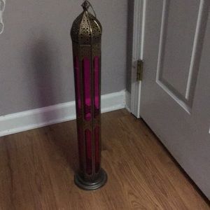Fuchsia Moroccan-inspired Lantern